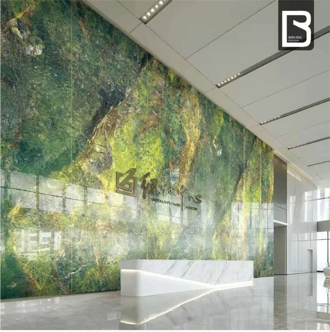 Piedra sinterizada para muros